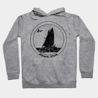 Cape Cod - Gaff Rigged Cutter Sailboat Hoodie